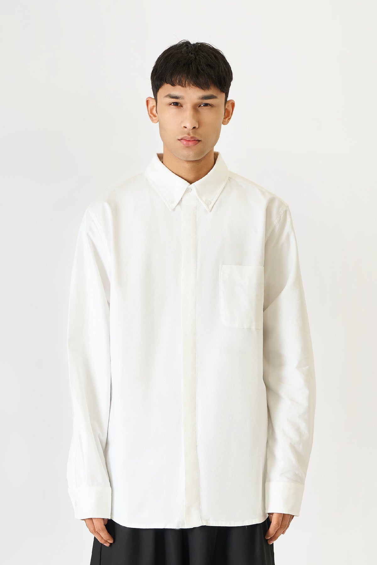 Reverse Buttons Button Shirt